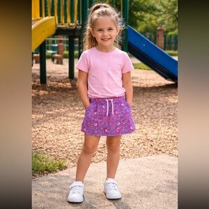 Vineyard Vines Floral Skort, Girls Size 3T Purple Pink